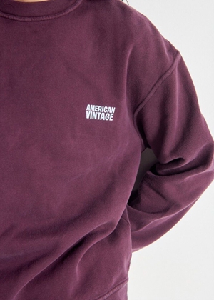 Plizzy oversize sweatshirt Mahogany American Vintage 